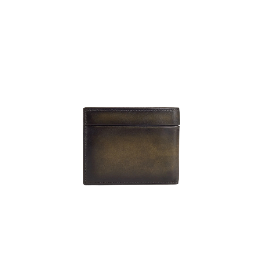 Portefeuille Compact BERLUTI Makore Slim Gaspard Cuir veau Venezia kaki