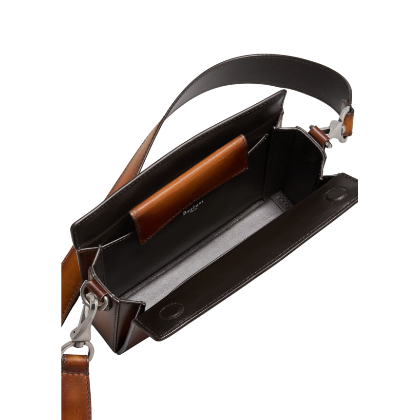 Sac Bandoulière BERLUTI Un Jour De Poche Cuir de veau Venezia Cacao intenso