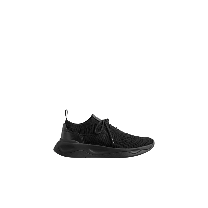 Basket BERLUTI Shadow Lin mesh cuir de veau noir