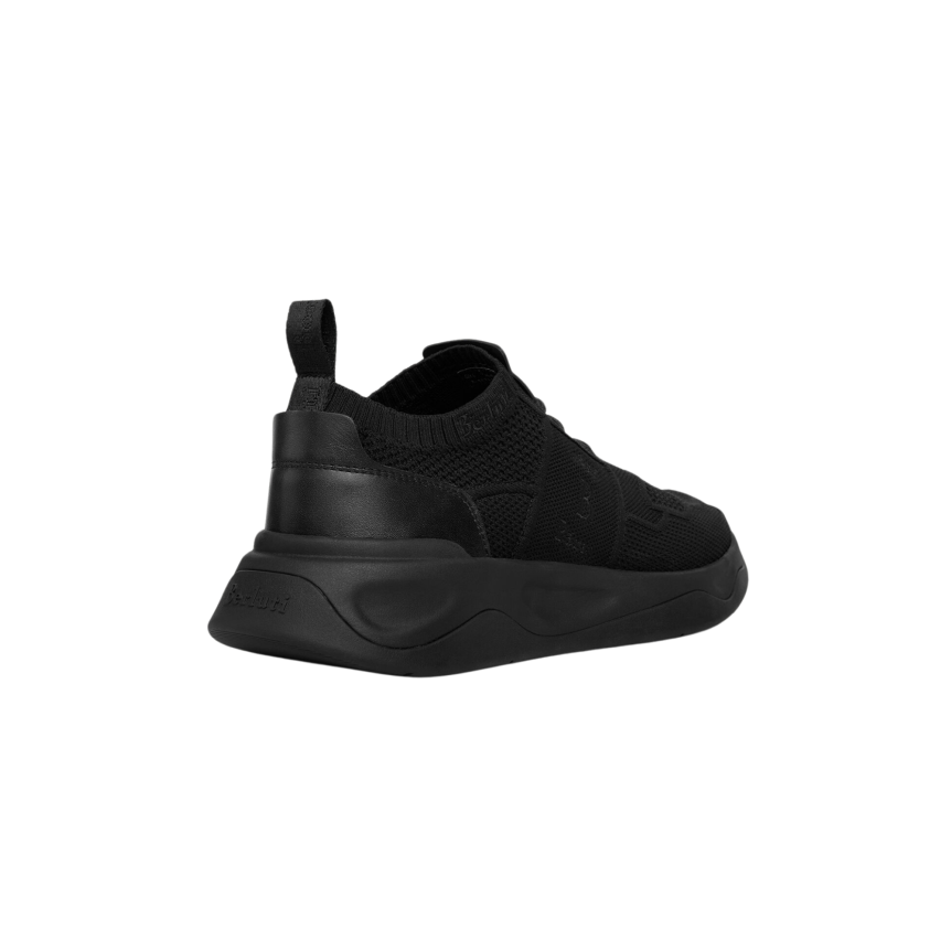 Basket BERLUTI Shadow Lin mesh cuir de veau noir