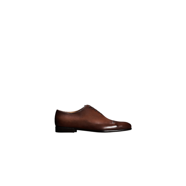 Chaussures à lacets Richelieu BERLUTI Gaspard Galet Cuir marron mogano