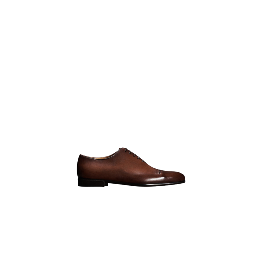 Chaussures à lacets Richelieu BERLUTI Gaspard Galet Cuir marron mogano