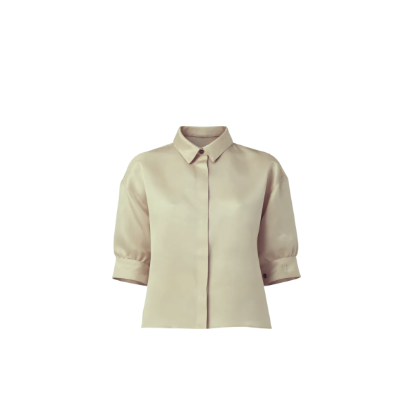 KAKI CLAIR SOIE ORGANZA