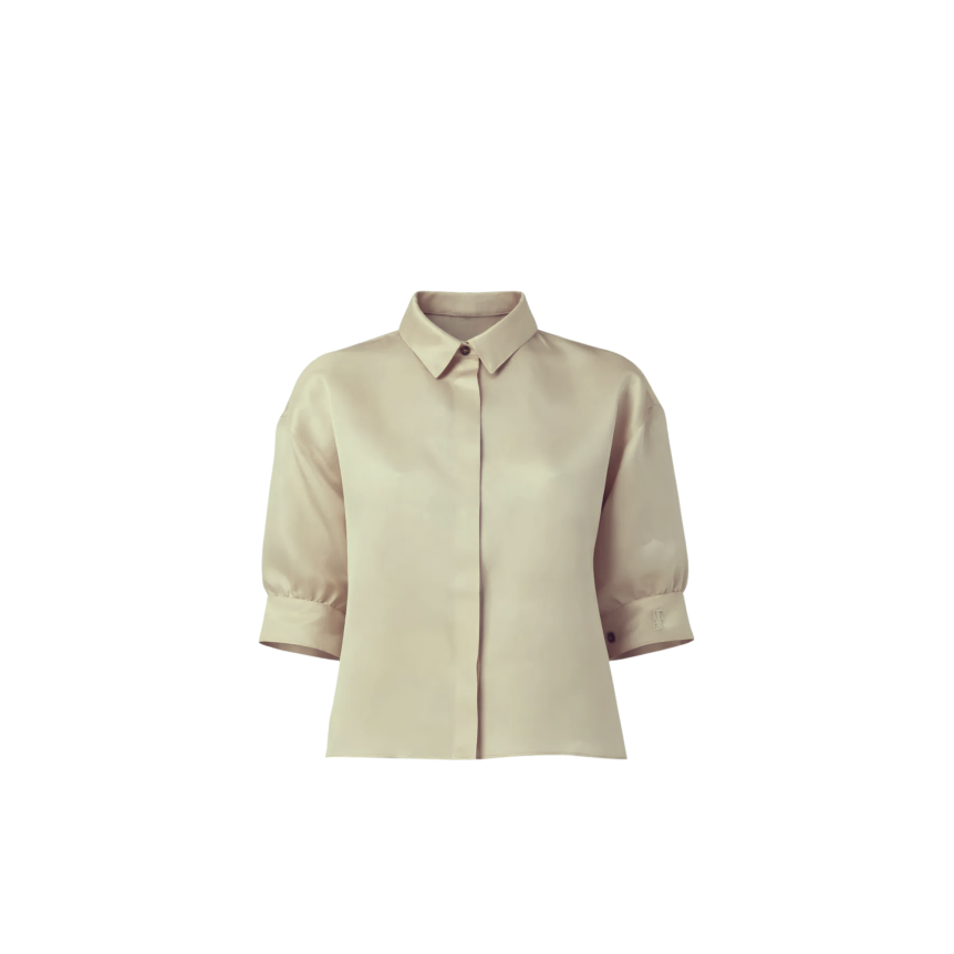 KAKI CLAIR SOIE ORGANZA