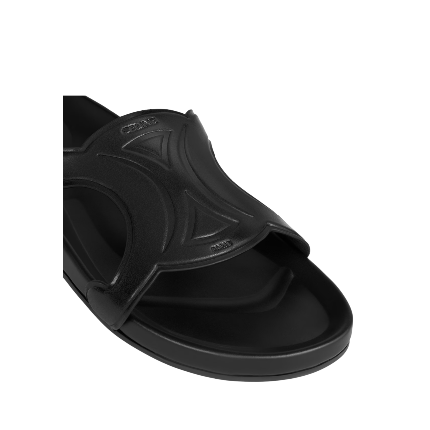 Mule sandale CELINE cuir noir Triomphe