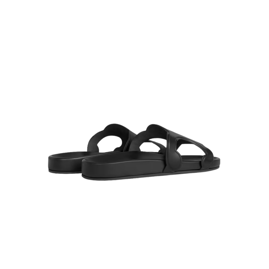 Mule sandale CELINE cuir noir Triomphe