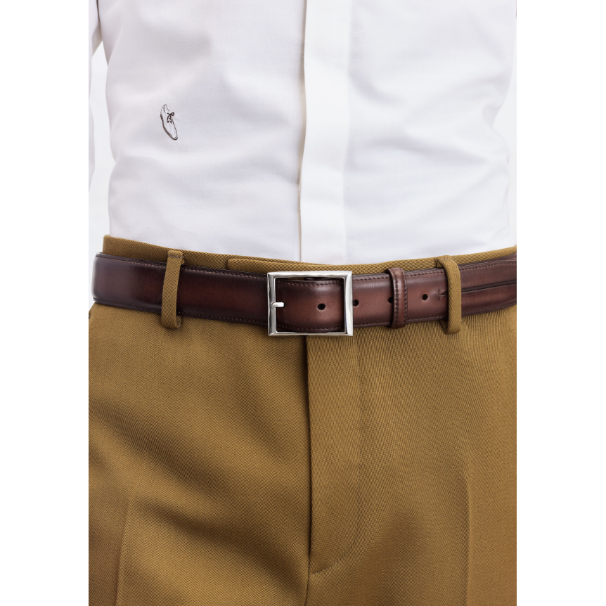 Ceinture Classic BERLUTI Cuir de veau Venezia marrone intenso