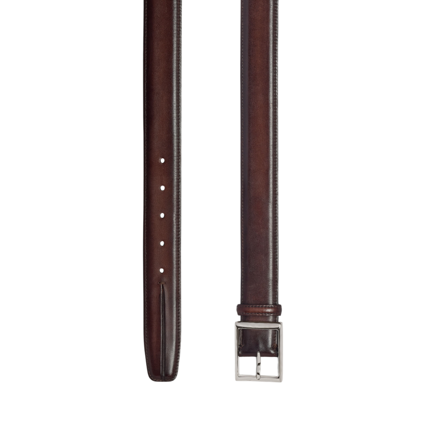 Ceinture Classic BERLUTI Cuir de veau Venezia marrone intenso