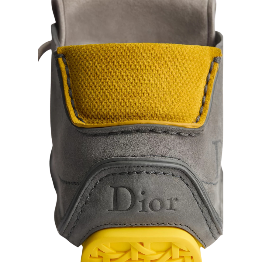 Basket Bottine à lacets DIOR Roadie daim gris jaune bleu