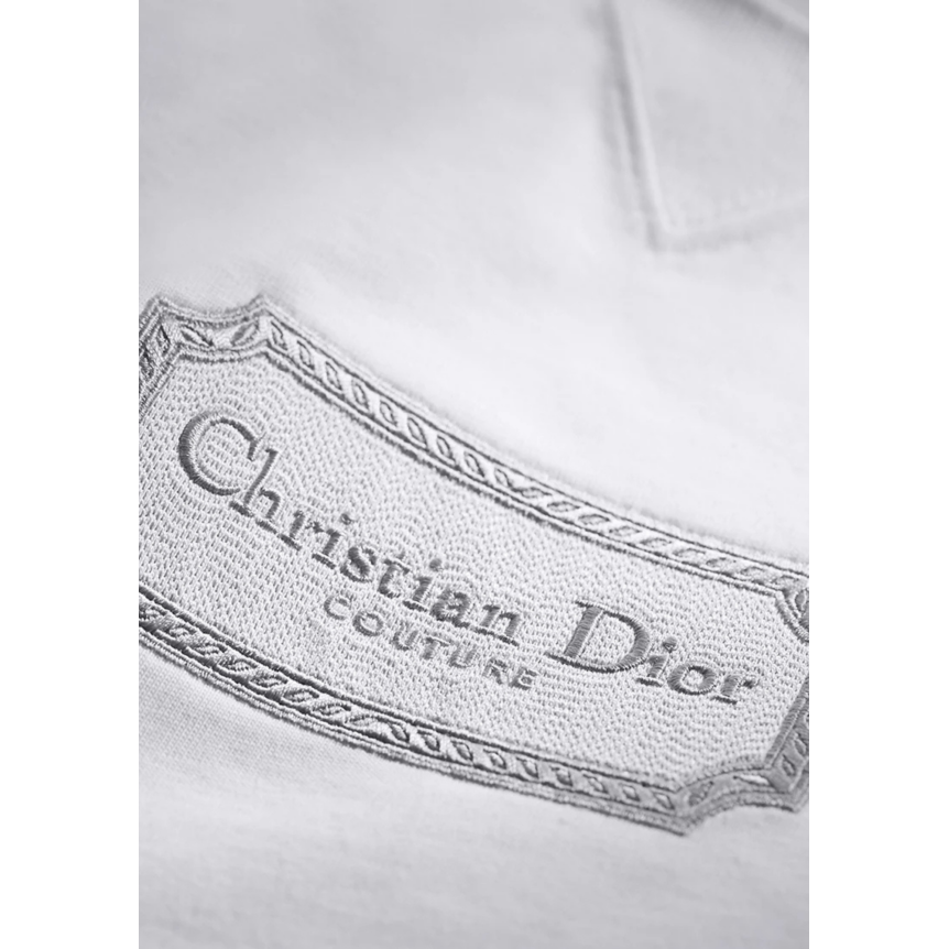 T-shirt col rond DIOR relax jersey de coton blanc Christian Dior Couture 1947