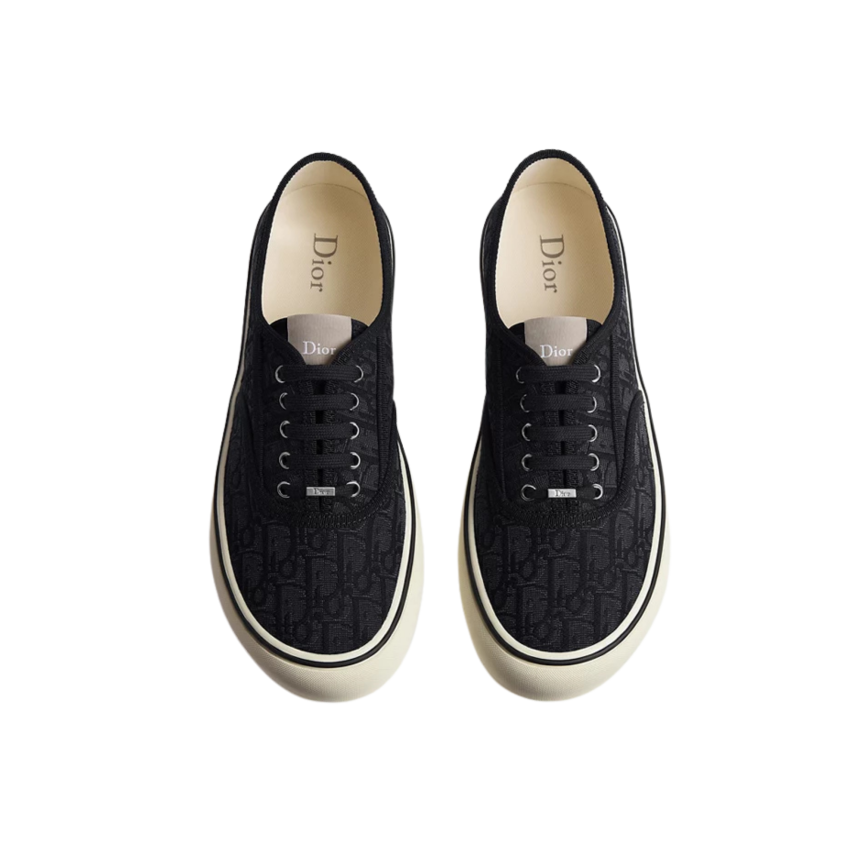 Basket Sneaker DIOR Saltwind Toile jacquard Dior Oblique noir