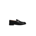 Mocassin Archie cuir de veau lisse noir CD argent