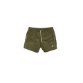 Short de bain kaki bande beige