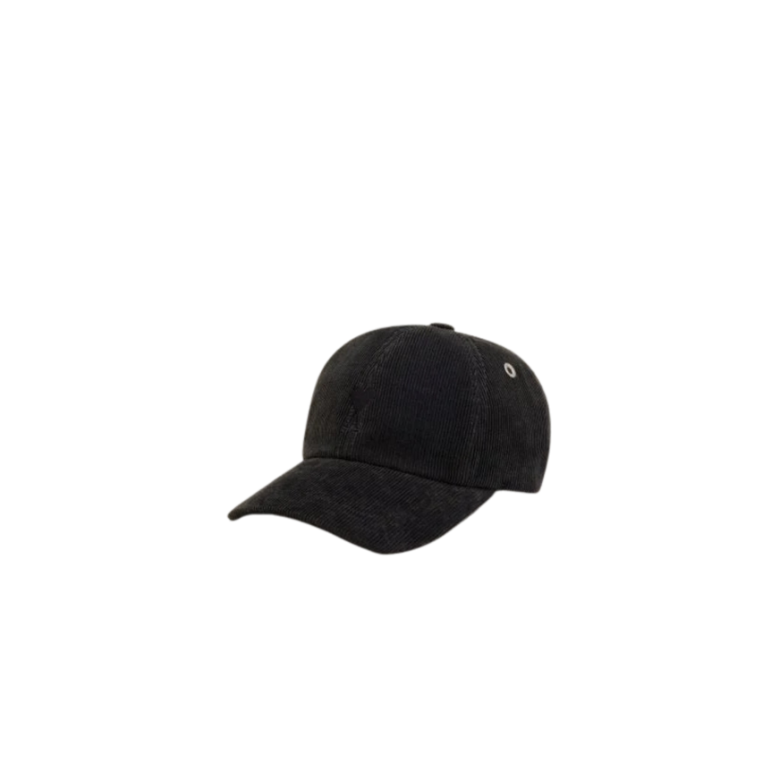 Casquette AMI Paris coton noir broderie cœur noir