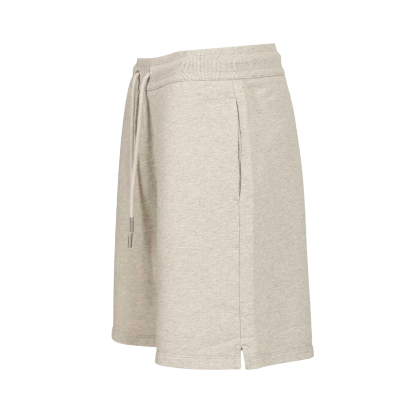 AMI Paris Short molleton coton gris cœur noir