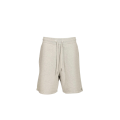 Short molleton coton gris cœur noir