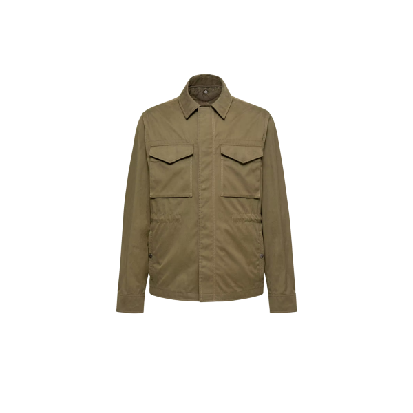 Surchemise MONCLER Roquille vert olive kaki gilet amovible