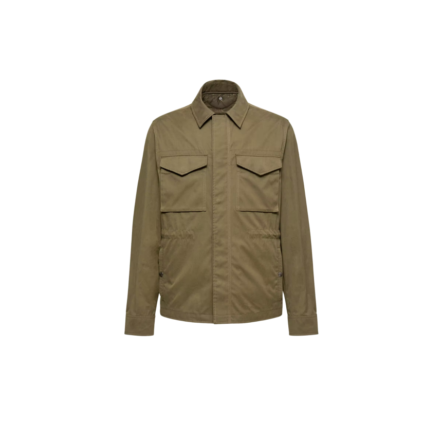 Surchemise MONCLER Roquille vert olive kaki gilet amovible