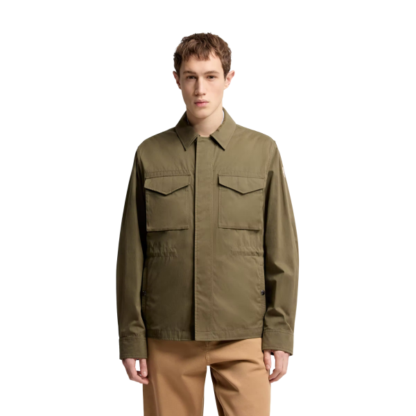 Surchemise MONCLER Roquille vert olive kaki gilet amovible