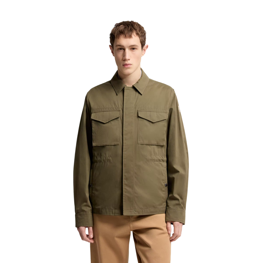 Surchemise MONCLER Roquille vert olive kaki gilet amovible