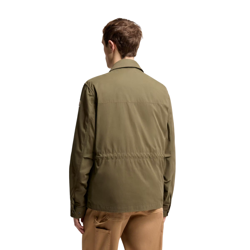 Surchemise MONCLER Roquille vert olive kaki gilet amovible
