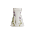 Mini Robe bustier lin blanc imprimé iris