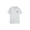 T-shirt col rond manche courte Coton gris perle logo Compass