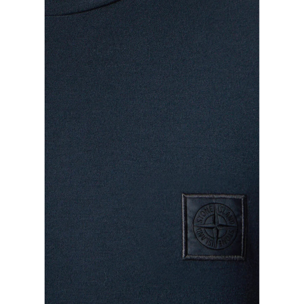T-shirt col rond manche courte STONE ISLAND  coton bleu marine Collection Ghost