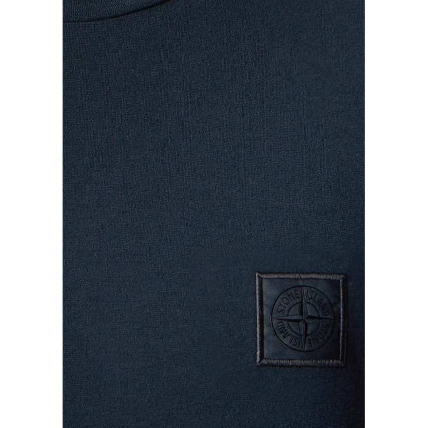T-shirt col rond manche courte STONE ISLAND  coton bleu marine Collection Ghost