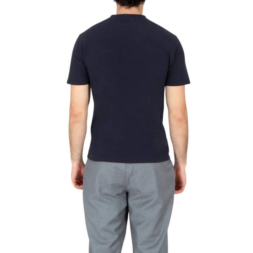 T-shirt col rond manche courte STONE ISLAND  coton bleu marine Collection Ghost