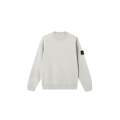 Sweat-shirt ras-du-cou regular manche raglan coton gris perle
