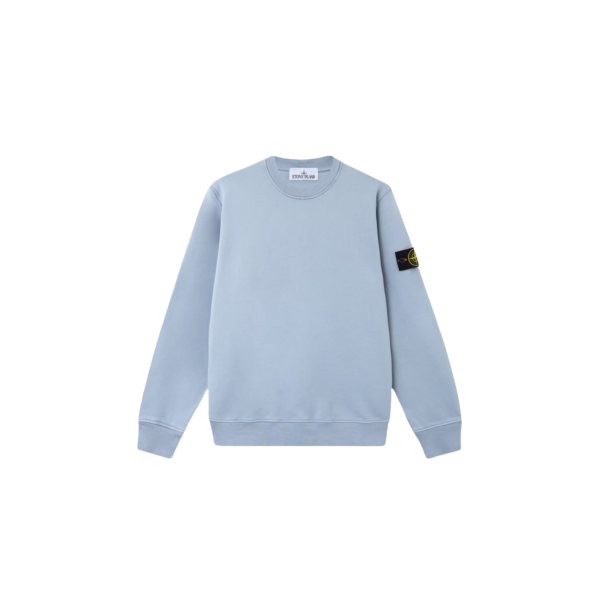 Sweat-shirt ras-du-cou STONE ISLAND regular manche raglan coton bleu