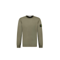 Sweat-shirt ras-du-cou regular manche raglan coton kaki