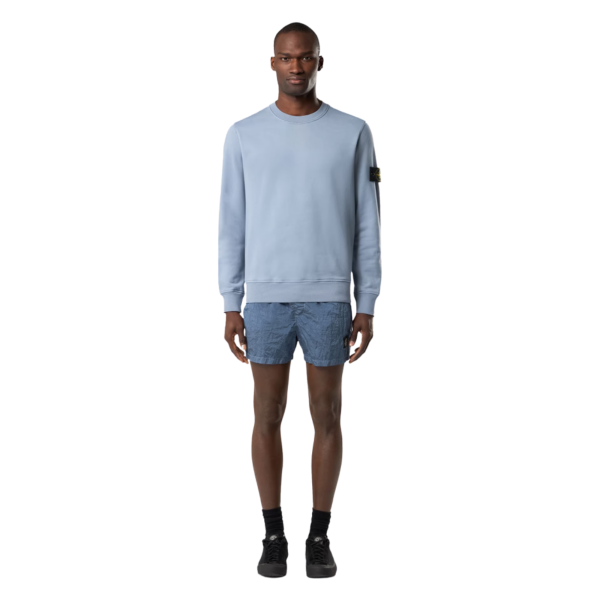 Sweat-shirt ras-du-cou STONE ISLAND regular manche raglan coton bleu