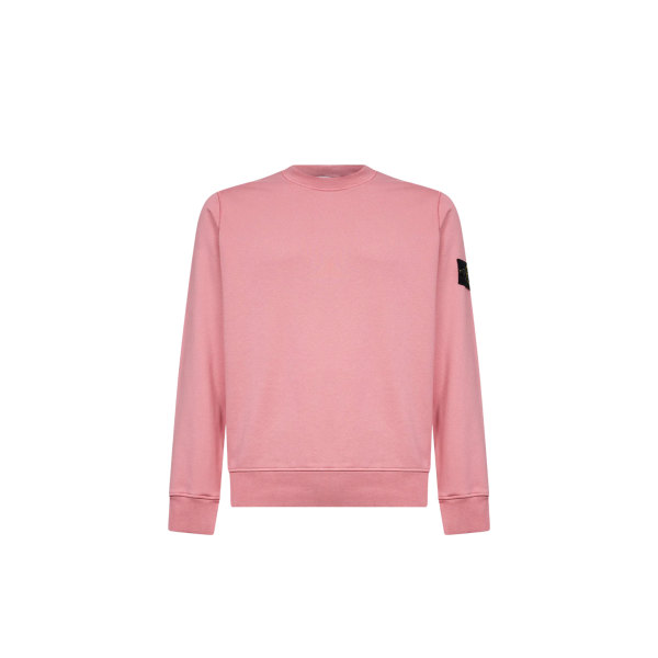 Sweat-shirt ras-du-cou STONE ISLAND regular manche raglan coton rose