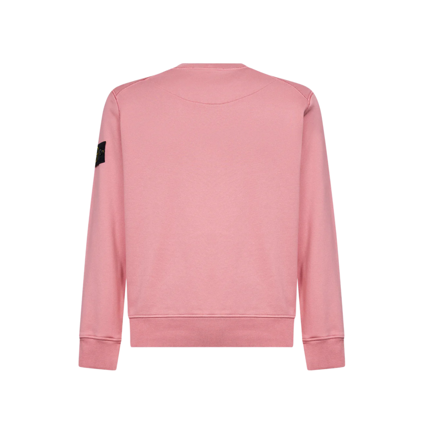 Sweat-shirt ras-du-cou STONE ISLAND regular manche raglan coton rose