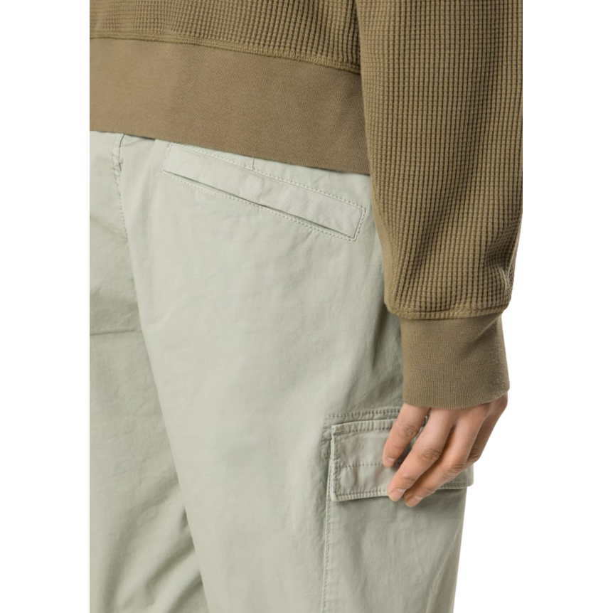 Pantalon cargo STONE ISLAND coupe fuselée regular coton vert sauge