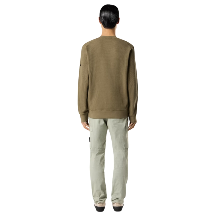 Pantalon cargo STONE ISLAND coupe fuselée regular coton vert sauge