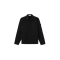 Surchemise en sergé de coton bio extensible noir