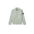 Surchemise en sergé de coton bio extensible vert sauge