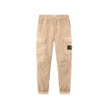 Pantalon cargo coton sable cheville taille élastique