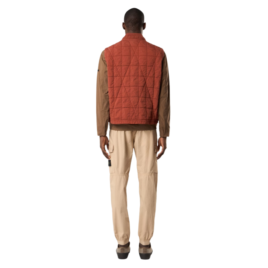 Pantalon cargo STONE ISLAND coton sable cheville taille élastique