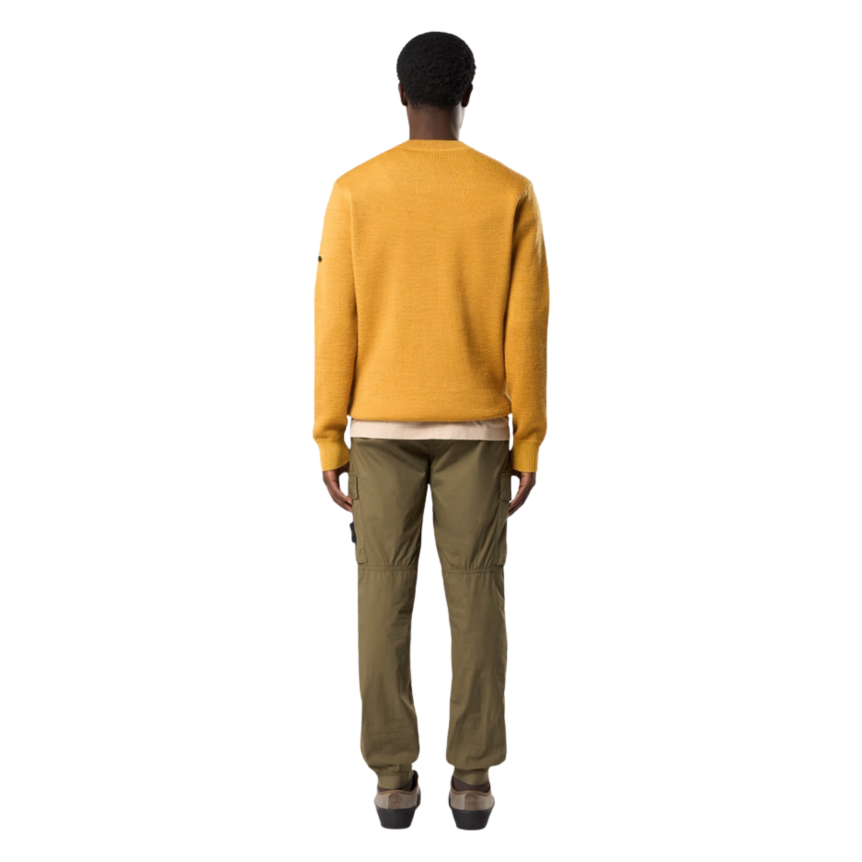 Pantalon cargo STONE ISLAND coton kaki cheville taille élastique