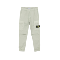 Pantalon cargo coton vert sauge cheville taille élastique