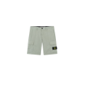 Bermuda cargo coupe regular à poches zippées coton vert sauge
