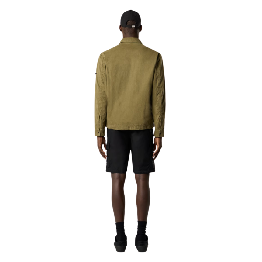 Bermuda cargo STONE ISLAND coupe regular à poches zippées coton noir