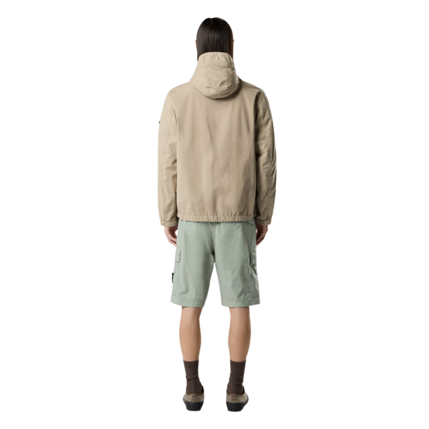 Bermuda cargo STONE ISLAND coupe regular à poches zippées coton vert sauge