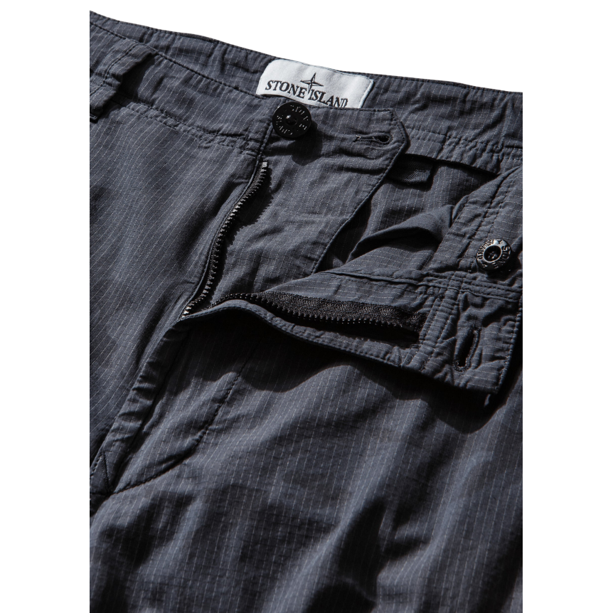 Pantalon cargo ample STONE ISLAND Faded Camo Ripstop-TC bleu gris