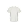 T-shirt manche courte col rond coton écru