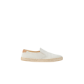 Slip on Espadrille cuir suédé écru semelle corde